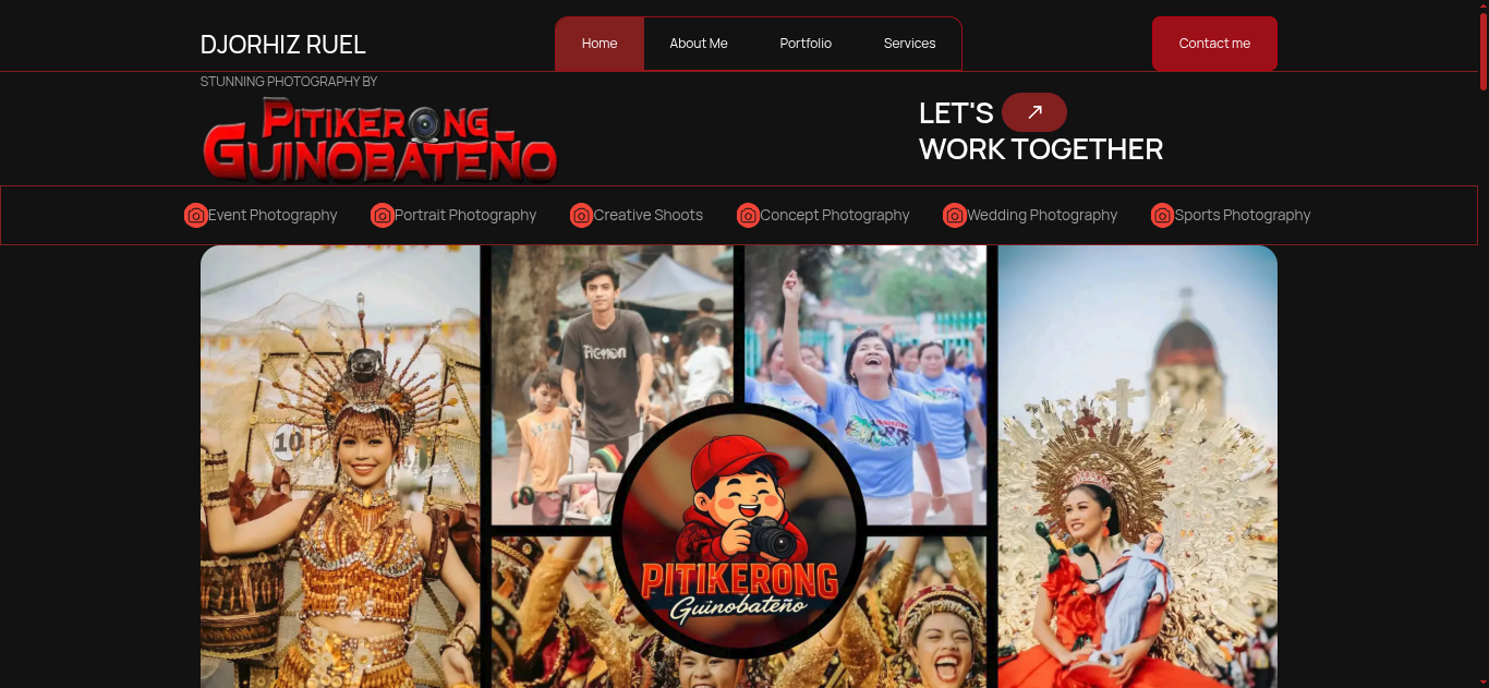 Photographer Portfolio screenshot